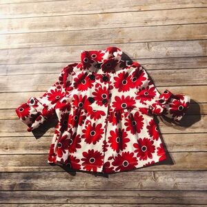 Girls cute red, black and white jacket! Si…